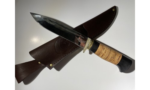 Нож "Клык" (95х18) н/р, рукоять береста (ООО "Медтех")