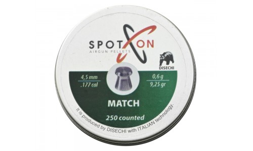 Пули SPOTON Match 4,5 мм, 0,60 г (250 штук)