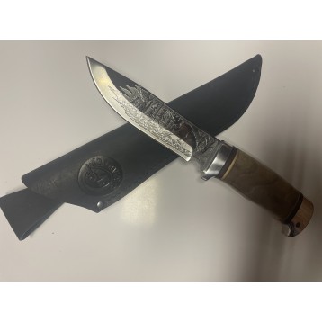 Нож "НС-21" (рукоять орех, алюминий) ООО "Стиль-М", г.Златоуст