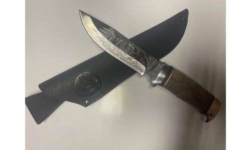Нож "НС-21" (рукоять орех, алюминий) ООО "Стиль-М", г.Златоуст