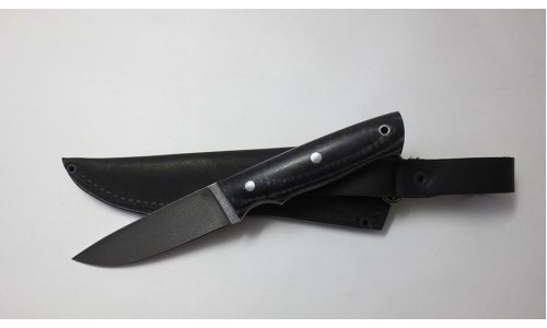 Нож Егерь сталь дамаск, рукоять G10, ц/м (ИП Марушин А.И., г.Павлово) 