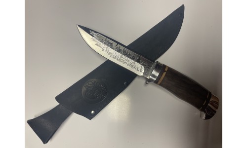 Нож "НС-27" (рукоять орех, алюминий) ООО "Стиль-М", г.Златоуст