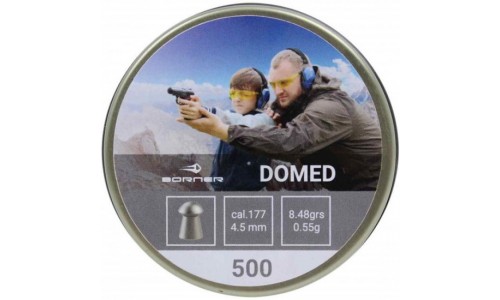 Пули Borner Domed кал. 4,5 (500шт) 0,55 гр 