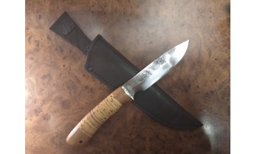 Нож Пума, сталь 9ХС, береста (ИП Марушин А.И., г.Павлово) 