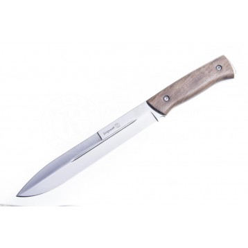 Нож ЕГЕРСКИЙ, полированный, сталь-AUS-8, рукоять-дерево (ПП Кизляр)