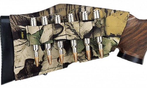Чехол-патронташ "Allen" на приклад для нарезного оружия под 6 патронов, камуфляж 