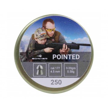 Пули Borner Pointed 4,5 мм, 0,58 г (250 штук)