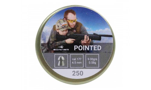 Пули Borner Pointed 4,5 мм, 0,58 г (250 штук)