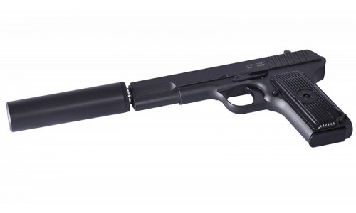 Пистолет пневматический Stalker SATTS (аналог TT) имит.ПБСк.6 мм, метал, 11 шар, ,80 м/с SA-33071TTS