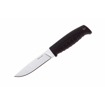 Нож Финский, полированный, эластрон, кожа, Х12МФ (Кизляр)
