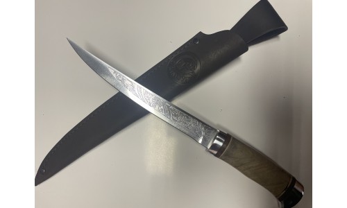 Нож "НС-33" (рукоять орех, алюминий) "Стиль-М", г.Златоуст