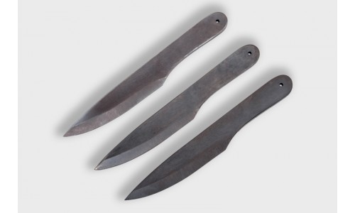 Комплект из 3 ножей метательных МТ-32 (65Г) в ножнах ООО "Металлист"