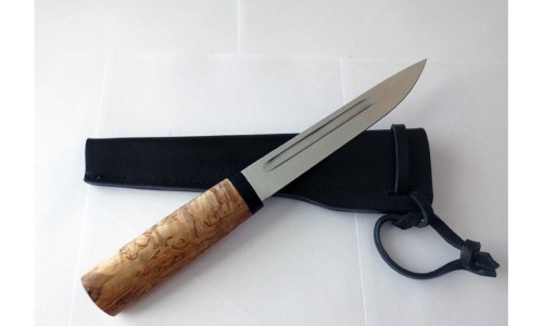 Нож Якутский, сталь Х12МФ, рукоять - карельскя береза (ИП Марушин А.И.)
