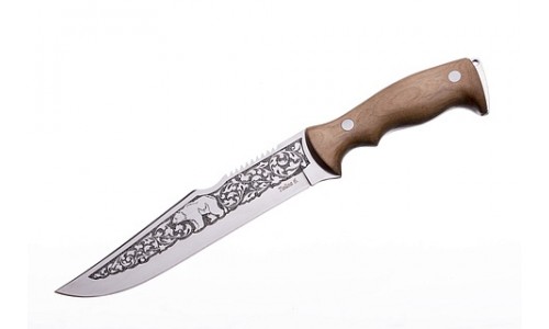 Нож охотничий ТАЙГА БОЛЬШАЯ  клинок - сталь, рукоять орех (ПП Кизляр)