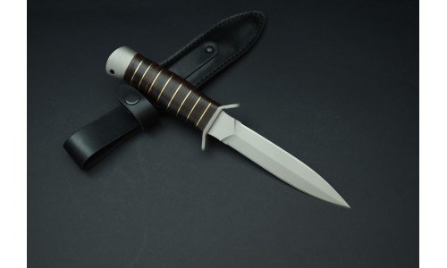 Гражданское холодное клинковое оружие нож охотничий "Кобра" рукоять резина, хром (ЗАО "Мелита-К")