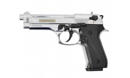 Оружие списанное охолощенное пистолет "В92-KURS" (Beretta) кал. 10ТК ; хром
