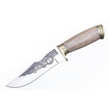 Нож "ЗОДИАК" Сталь- AUS-8, рукоять-дерево ( Кизляр)