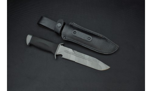 Нож охотничий КАТРАН-2 рукоять кожа (ЗАО "Мелита-К")