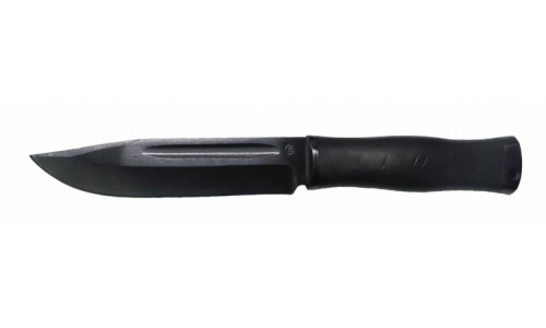 Нож "Комбат-4"  (сталь 65Г, рукоять резина) ИП Солдатова Е.А.