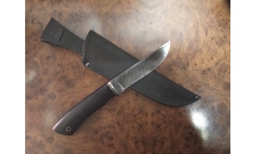 Нож Пантера, дамасская сталь, граб, мельхиор (ИП Марушин А.И., г.Павлово)