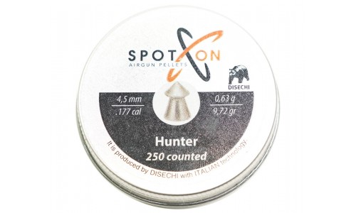 Пули SPOTON Hunter 4,5 мм, 0,63 г (250 штук)