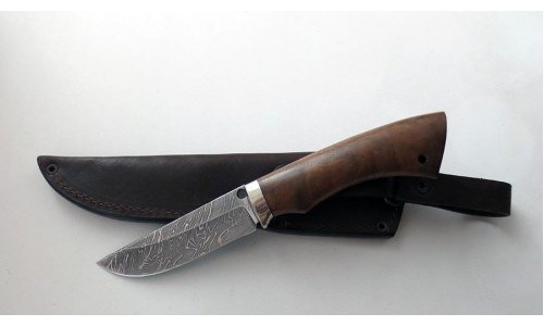 Нож "Песец" (сталь Х12МФ, венге, гарда мельхиор) (ИП Марушин А.И.)