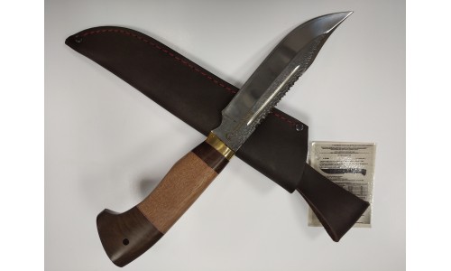 Нож Алтай, кованая 95х18, пила, рукоять - орех-венге ("ТД СВ-Клинок")