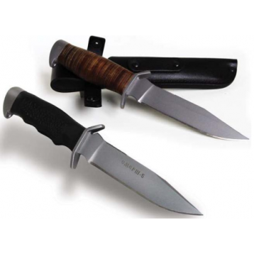 Нож охотничий СМЕРШ-5 (4 мм) рукоять резина, покрытие камуфляж(ЗАО "Мелита-К")