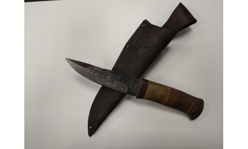 Нож НС-10 сталь ЭИ-107, рукоять орех ("Стиль-М", г.Златоуст)