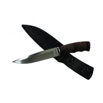 Нож "Гюрза-2" (сталь 95х18, рукоять кожа) ИП Солдатова Е.А.