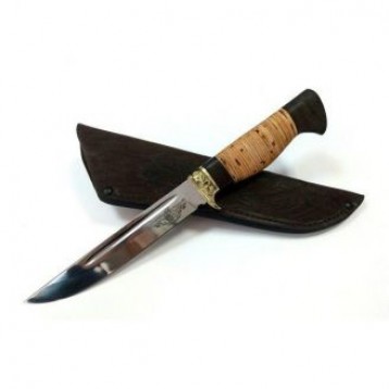 Нож "Алтай" (95х18) наборная рукоять береста, литьё ООО "Медтех"