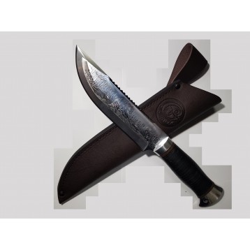 Нож "НС-29" Al (рукоять наборная кожа, алюминий) ООО "Стиль-М", г.Златоуст