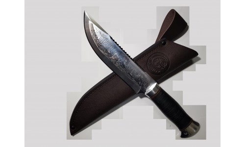 Нож "НС-29" Al (рукоять наборная кожа, алюминий) ООО "Стиль-М", г.Златоуст