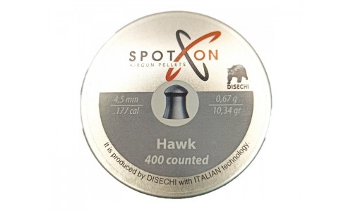 Пули SPOTON Hawk 4,5 мм, 0,67 гр. (400 шт)