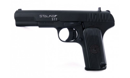 Пистолет пневм. Stalker STT (аналог "ТТ") к.4,5мм, металл, 120 м/с, черный, картон.коробка