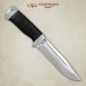 Нож охотничий ВАЛДАЙ кожа, (100х13) Компания "АиР"