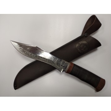Нож НС-31 сталь ЭИ-107, рукоять кожа  ("Стиль-М", г.Златоуст)
