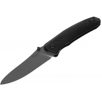 Нож складной Hit; клинок D2/Stonewash; рукоять Black/G10; по заказу Калашников