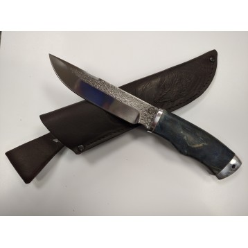 Нож Енот цельнометаллический, сталь N690, дюраль, карел.береза (ТД СВ-Клинок)