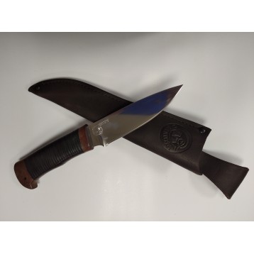 Нож НС-03 сталь ЭИ-107, рукоять кожа  ("Стиль-М", г.Златоуст)