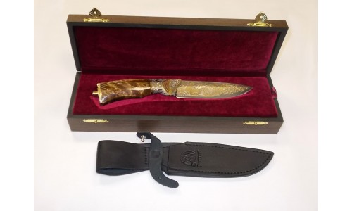 Нож "Артыбаш" сув.колп. № 12167 (позолота) + коробка